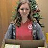 Ashlynne Jenkins, ALA Junior Member, with the gifts that she prepared for the Veterans