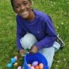 Christian Hobbs is “super stoked” about his egg hunt success!