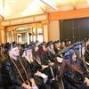 These graduates of the Stuttgart and DeWitt campuses of Phillips Community College of the University of Arkansas were anxiously anticipating 2022 graduation exercises Thursday evening in Stuttgart.