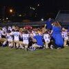 Post game prayer with both DeWitt and Palestine-Wheatley teams