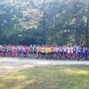 All 300+ Sr Boys awaiting the start of the race at the Josh Park Memorial XC Meet in Heber Springs.